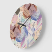 Runde Wall Uhr, Original Artwork! Große Wanduhr (Winkel)