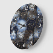 Runde Wand-Uhr für Funkkatzen Große Wanduhr (Winkel)