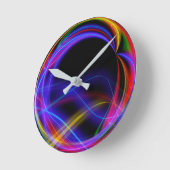 Runde Wand-Uhr mit trendigem Design Wanduhr (Winkel)