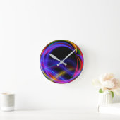 Runde Wand-Uhr mit trendigem Design Wanduhr (Zuhause)