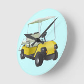 Runde Wanduhr des Golfmobils (Winkel)