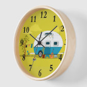 Runde Wanduhr für animierten Camper Trailer (Winkel)