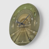 Runde Wanduhr Hamburg alter Elbtunnel (Winkel)
