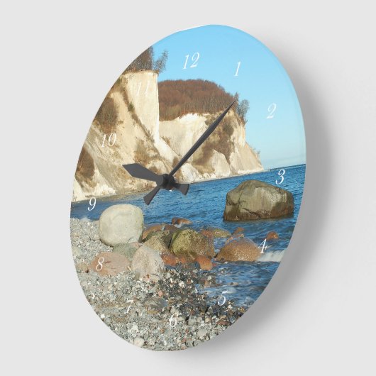Runde Wanduhr Kreidefelsen auf Rügen (Winkel)