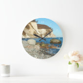 Runde Wanduhr Kreidefelsen auf Rügen (Zuhause)