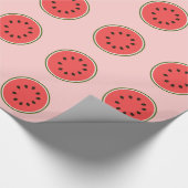 Runde Wassermelonen Geschenkpapier (Ecke)