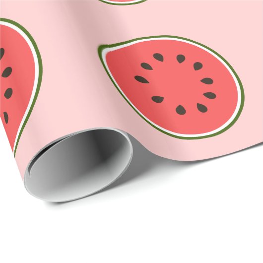 Runde Wassermelonen Geschenkpapier (Rolleneckpunkt)
