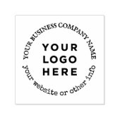 Runde Website zur Werbung für benutzerdefinierte L Permastempel (Design)