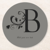 Runde WegwerfUntersetzer Runder Pappuntersetzer (Vorderseite)