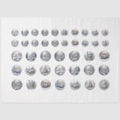 Runde Weihnachtsbild DIY Decoupage Ornament Craft Seidenpapier (Vorderseite)