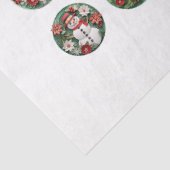 Runde Weihnachtsbild DIY Decoupage Ornament Craft Seidenpapier (Ausschnitt)