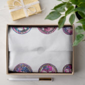 Runde Weihnachtsbild DIY Decoupage Ornament Craft Seidenpapier (Geschenk)