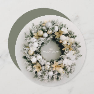 Runde Weihnachtsfeier Vielen Dank Feiertagskarte