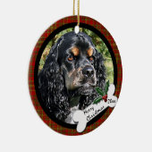 Runde Weihnachtsverzierung Cocker spaniels Keramikornament (Rechts)