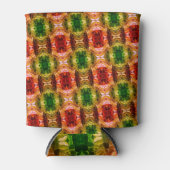 Runde zeichnend Formen erzeugen rote, grüne und go Dosenkühler (Vorderseite)