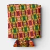 Runde zeichnend Formen erzeugen rote, grüne und go Dosenkühler (Rückseite)