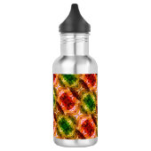 Runde zeichnend Formen erzeugen rote, grüne und go Edelstahlflasche (Links)