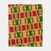 Runde zeichnend Formen erzeugen rote, grüne und go Fleecedecke (Vorderseite)