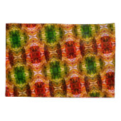 Runde zeichnend Formen erzeugen rote, grüne und go Kissenbezug (Rückseite)