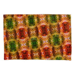 Runde zeichnend Formen erzeugen rote, grüne und go Kissenbezug