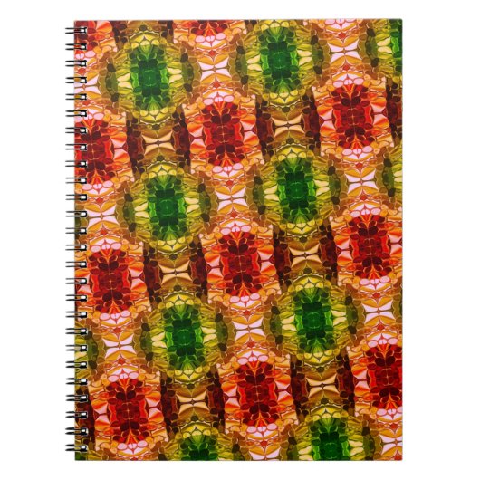 Runde zeichnend Formen erzeugen rote, grüne und go Notizblock (Vorderseite)