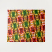 Runde zeichnend Formen erzeugen rote, grüne und go Wandteppich (Vorderseite (Horizontal))