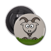 Runde Ziege Flaschenöffner (Vorderseite)