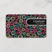 Runded Edge Tag - Abstrakte Blume 031023 (Vorderseite)