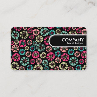 Runded Edge Tag - Abstrakte Blume 031023