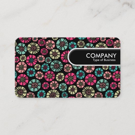 Runded Edge Tag - Abstrakte Blume 031023 (Vorderseite)