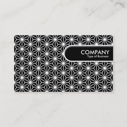 Runded Edge Tag - Asanoha-Muster (Vorderseite)