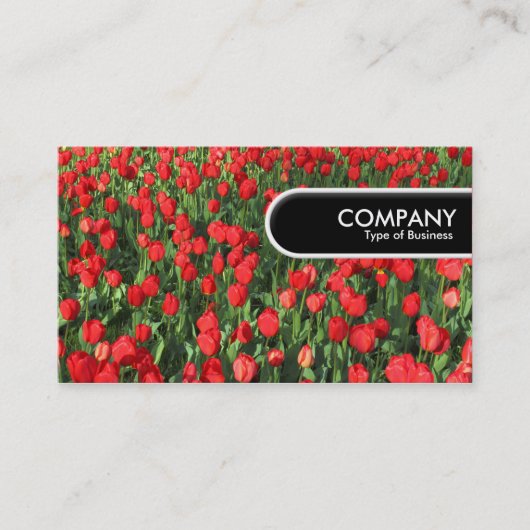 Runded Edge Tag - Bed of Red Tulips 02 (Vorderseite)