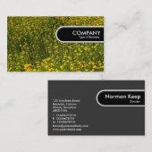 Runded Edge Tag - Bed of Yellow Daisies (Vorne/Hinten)