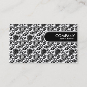 Runded Edge Tag - Blumenmuster 280313