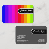 Runded Edge Tag - Farbbänder (runde Ecken) (Vorne/Hinten)