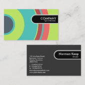 Runded Edge Tag - farbiger Kreis 04 (Vorne/Hinten)