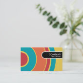 Runded Edge Tag - farbiger Kreis 05 (Stehend Vorderseite)