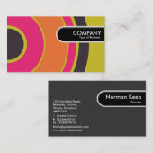 Runded Edge Tag - farbiger Kreis 06 (Vorne/Hinten)