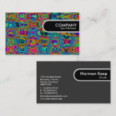 Runded Edge Tag - Fraktal Abstrakt 19111a (Vorne/Hinten)