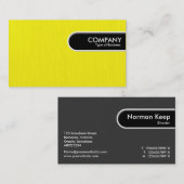 Runded Edge-Tag - gelb gestrichen Visitenkarte (Vorne/Hinten)