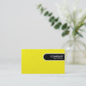 Runded Edge-Tag - gelb gestrichen Visitenkarte (Stehend Vorderseite)