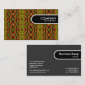 Runded Edge Tag - Geometrisches Muster (Vorne/Hinten)