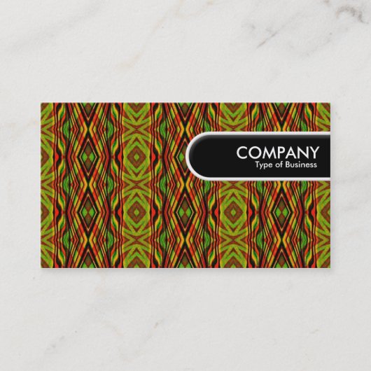 Runded Edge Tag - Geometrisches Muster (Vorderseite)