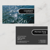 Runded Edge-Tag - glühendes Wasser 01 Visitenkarte (Vorne/Hinten)