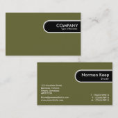 Runded Edge Tag - Green Brown (66633) (Vorne/Hinten)