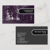 Runded Edge Tag - Holz (Lila geschliffen) (Vorne/Hinten)