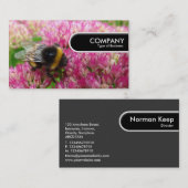 Runded Edge Tag - Humle Bee on Sedum (Vorne/Hinten)