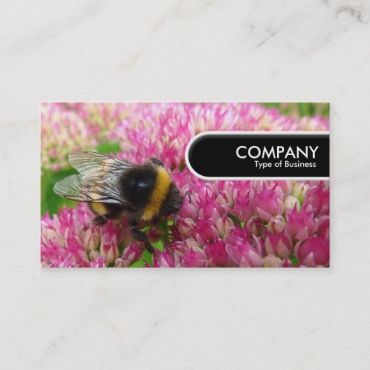 Runded Edge Tag - Humle Bee on Sedum (Vorderseite)