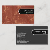 Runded Edge-Tag - Marble 01 Visitenkarte (Vorne/Hinten)