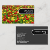 Runded Edge Tag - Meer der Tulips (Vorne/Hinten)